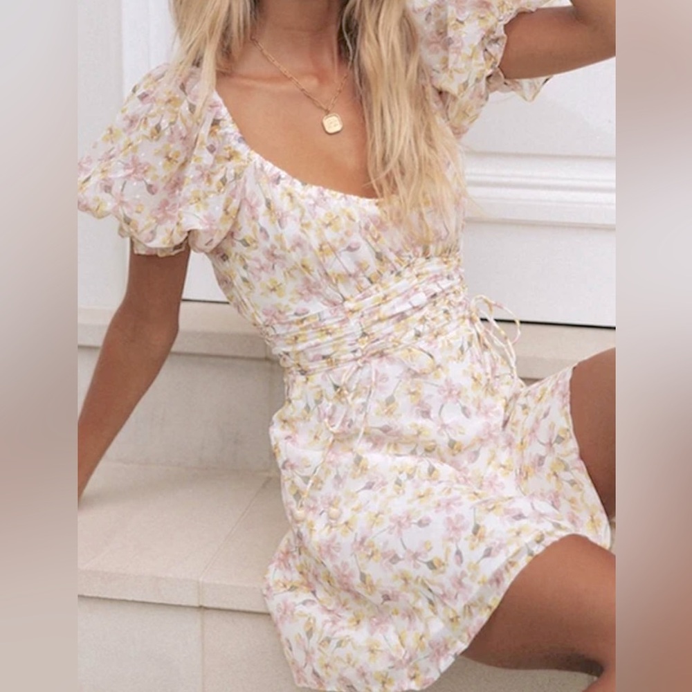 🌸Saints and Secrets🌼: Boho Mini Dress Vintage Dress, Juliette Sweet Flower